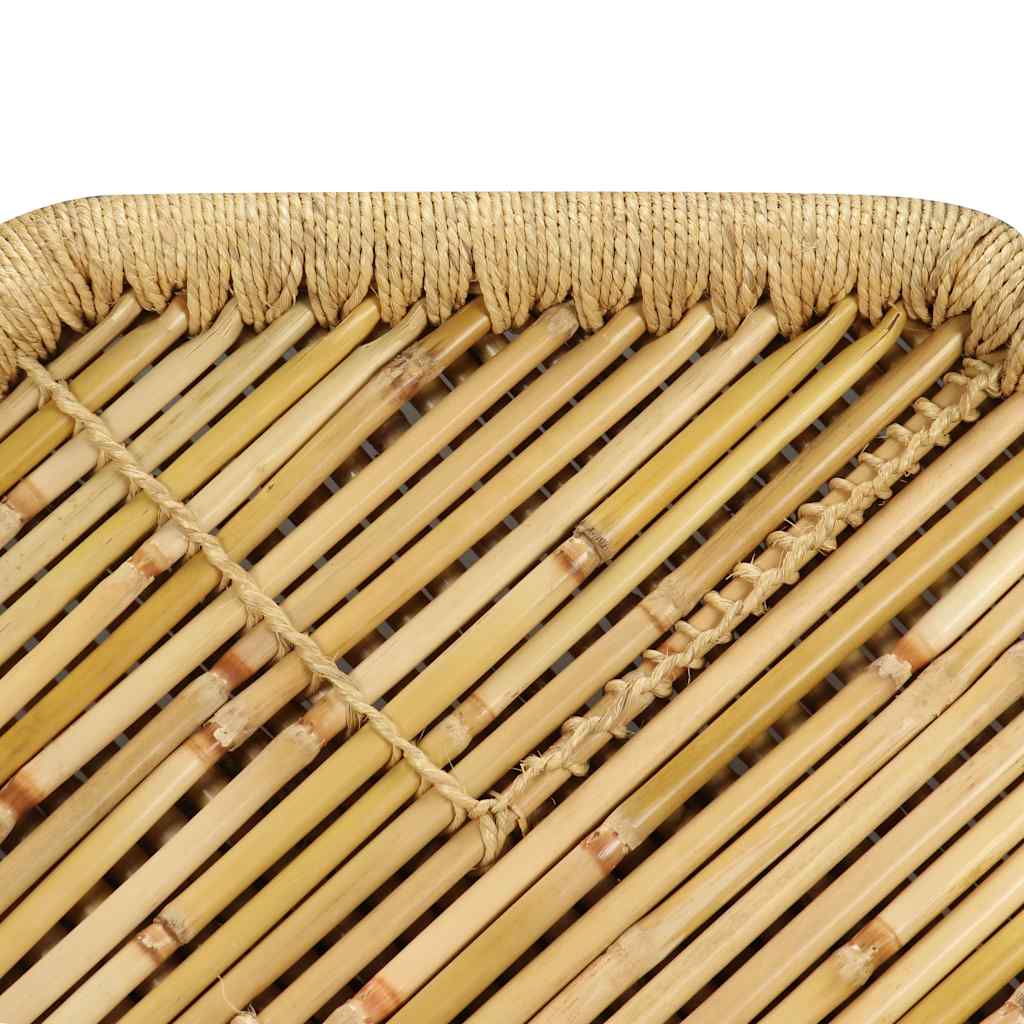 Denneb – Achthoekige salontafel van bamboe en jute
