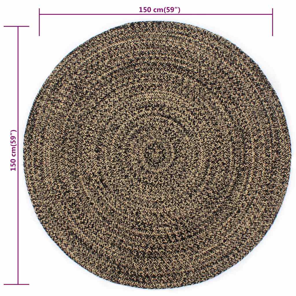 Erfjord – Gevlochten vloerkleed van jute en katoen