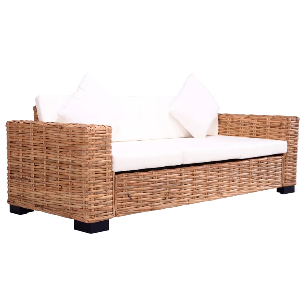 Fornells – Loungebank van rattan en mangohout
