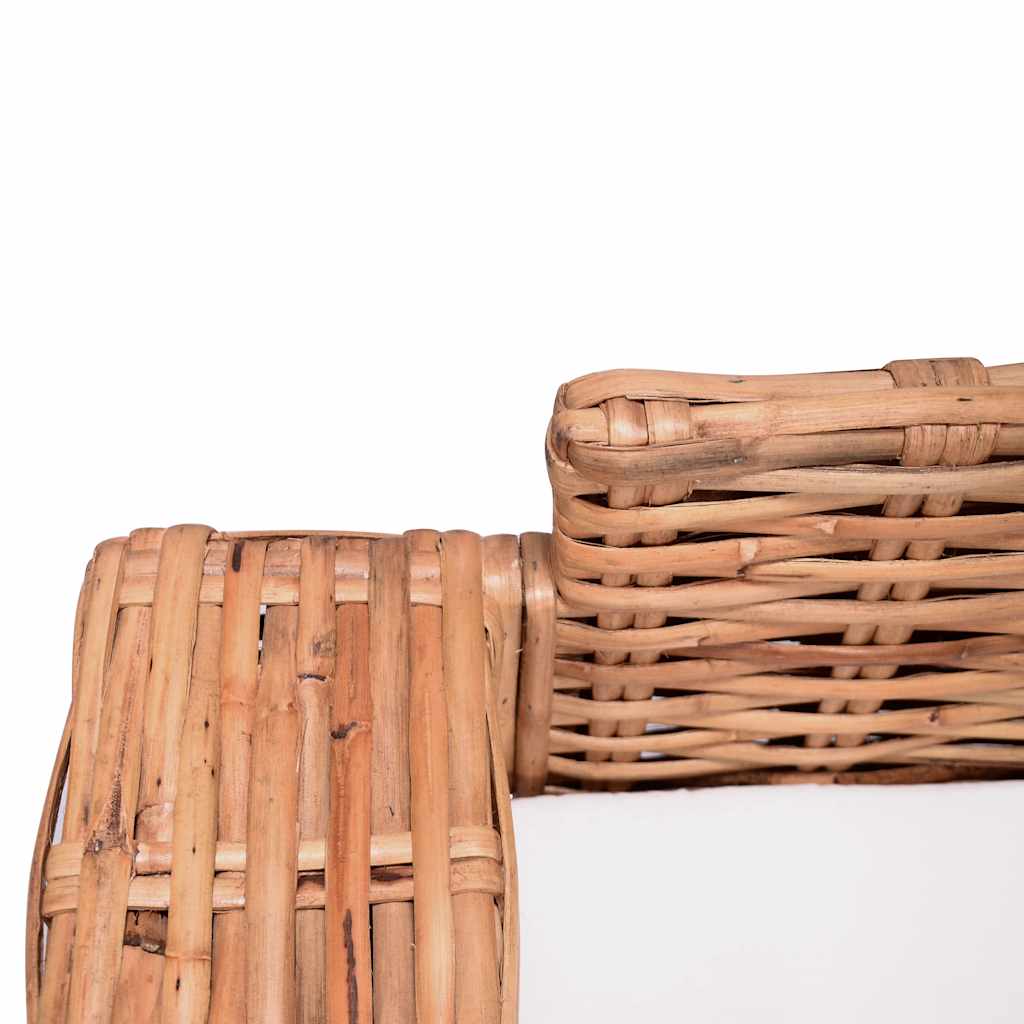 Fornells – Loungebank van rattan en mangohout
