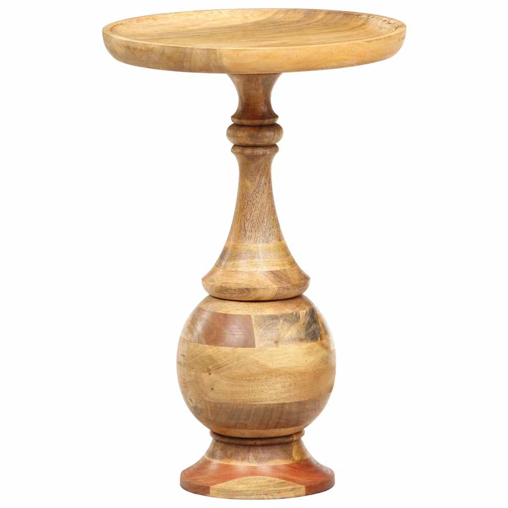 Belp – Ronde bijzettafel van massief mangohout
