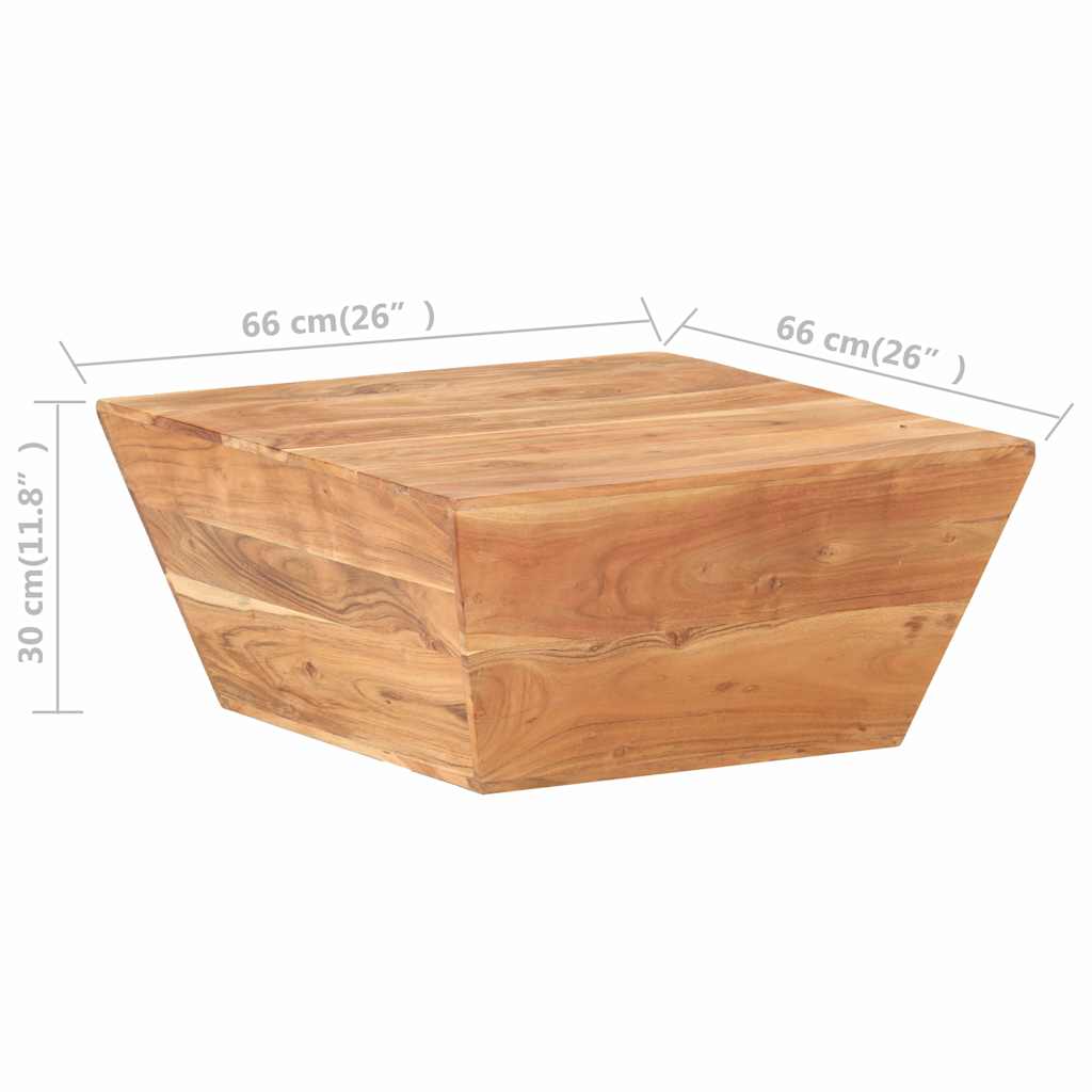 Barvas – V-vormige salontafel van massief acaciahout