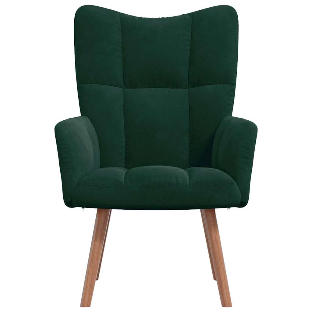 Relaxstoel fluweel – donkergroen vk:54826262790483