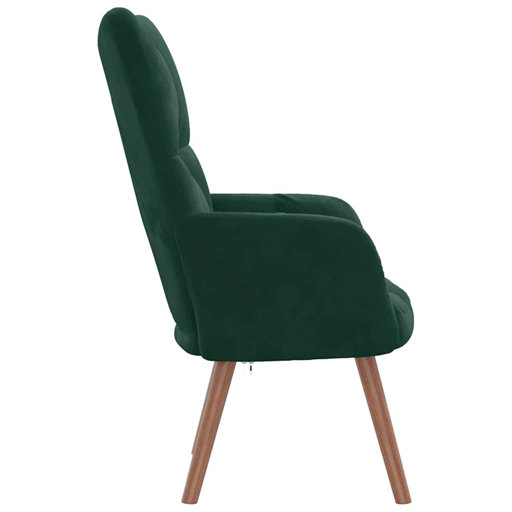 Relaxstoel fluweel – donkergroen vk:54826262790483