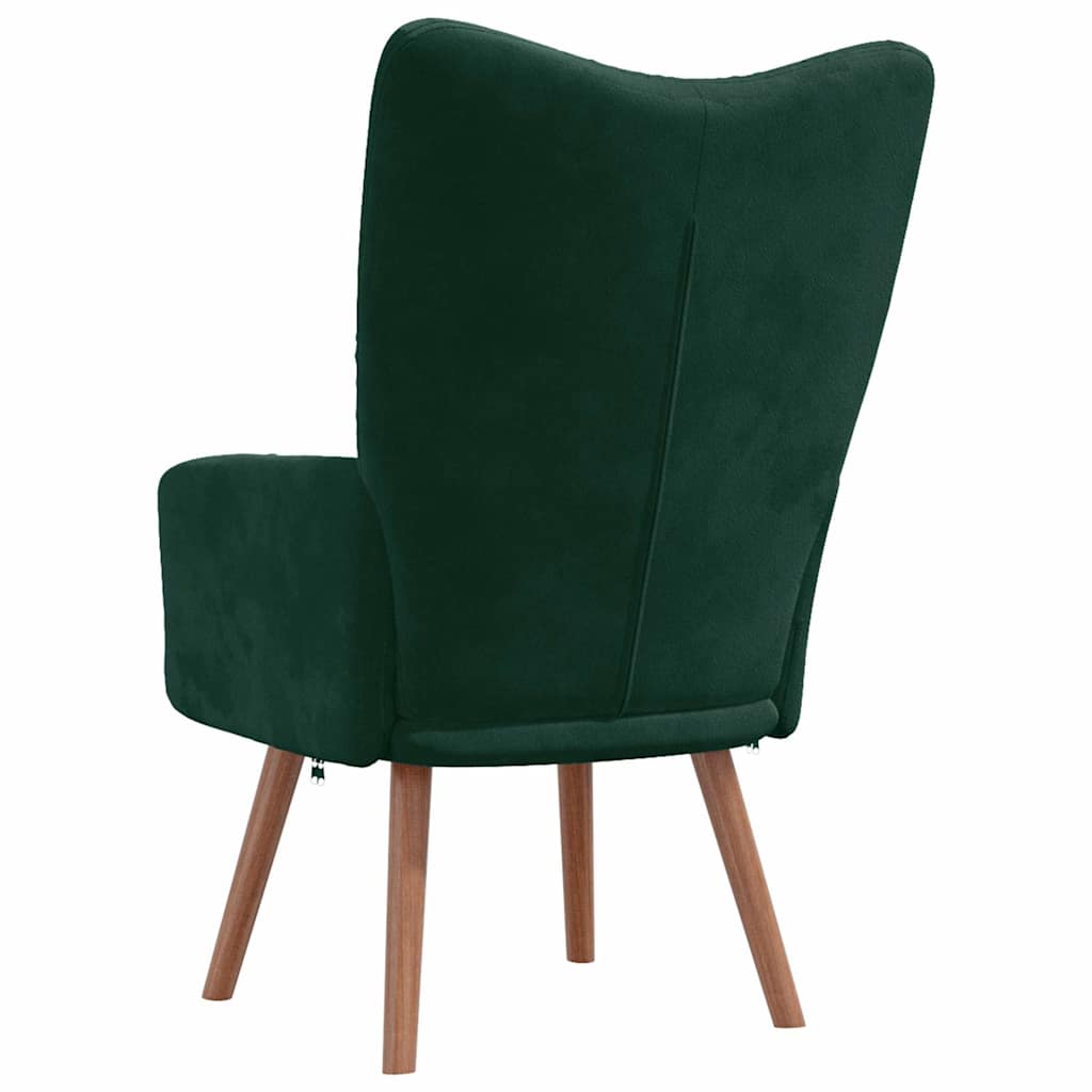 Relaxstoel fluweel – donkergroen vk:54826262790483