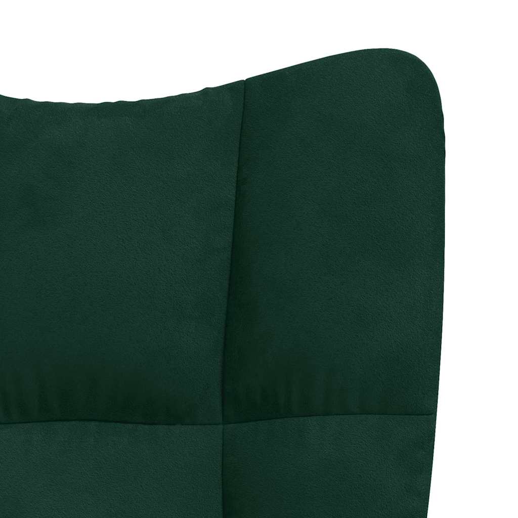 Relaxstoel fluweel – donkergroen vk:54826262790483