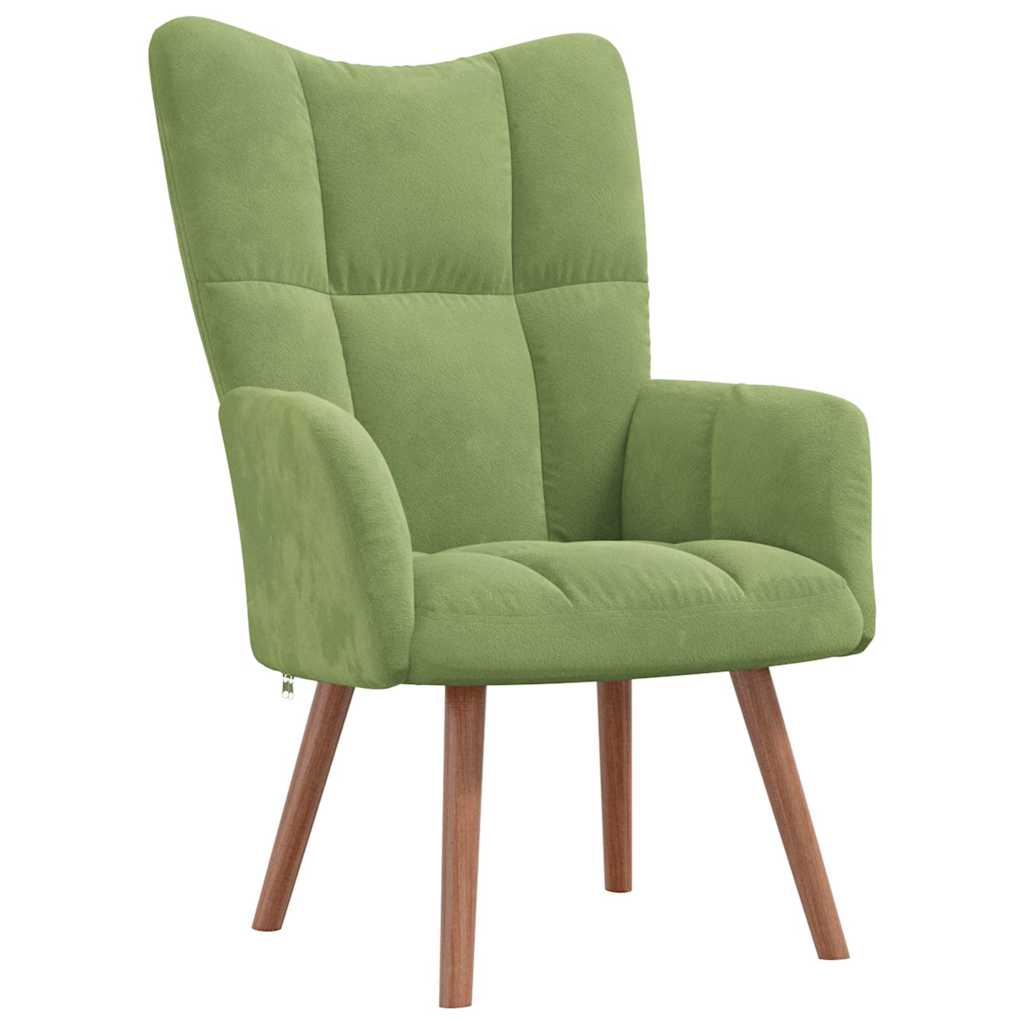 Relaxstoel fluweel – lichtgroen vk:54826262823251