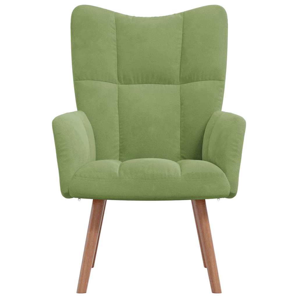 Relaxstoel fluweel – lichtgroen vk:54826262823251