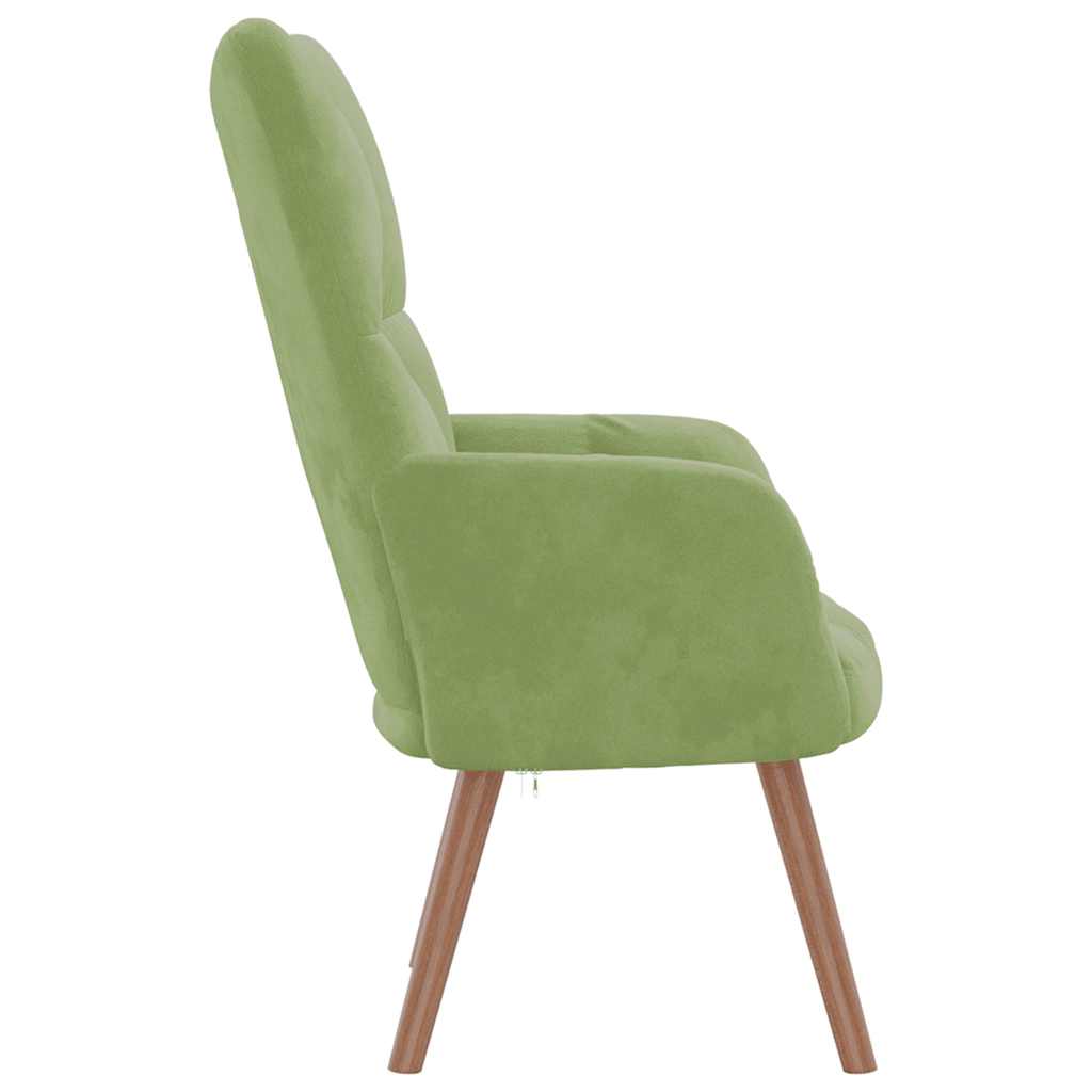 Relaxstoel fluweel – lichtgroen vk:54826262823251