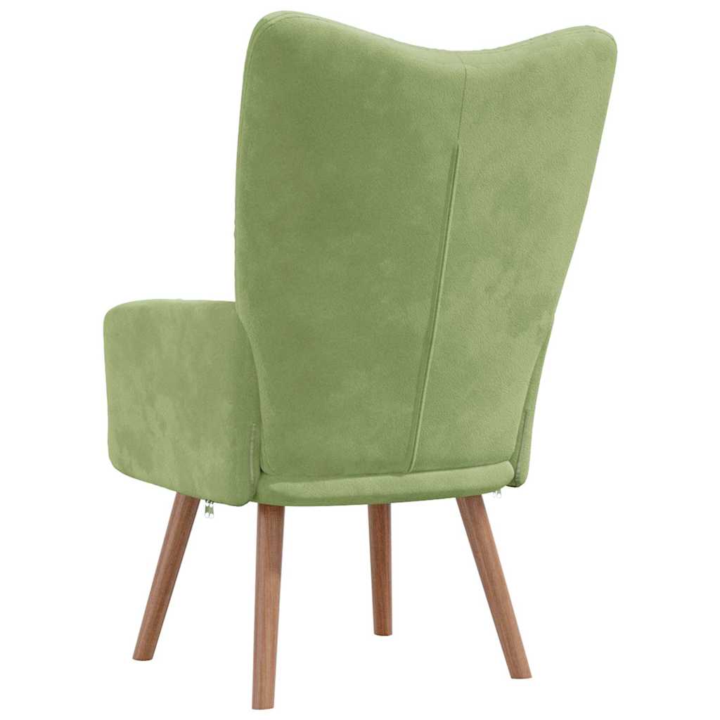 Relaxstoel fluweel – lichtgroen vk:54826262823251