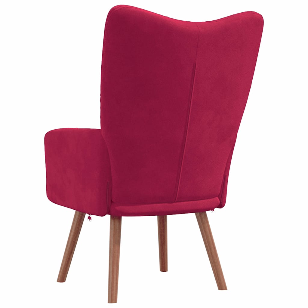 Relaxstoel fluweel – wijnrood vk:54826262888787
