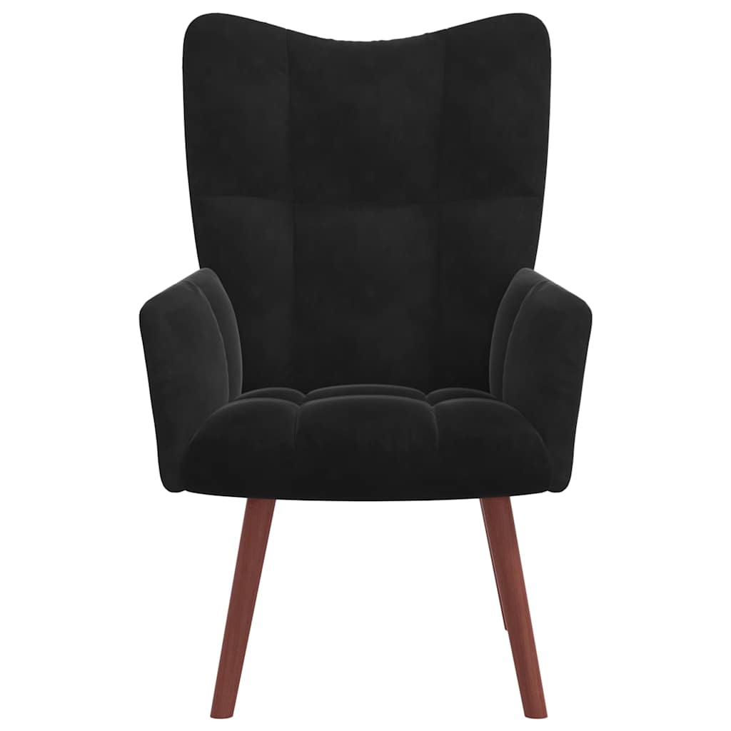 Relaxstoel fluweel – zwart vk:54826262921555