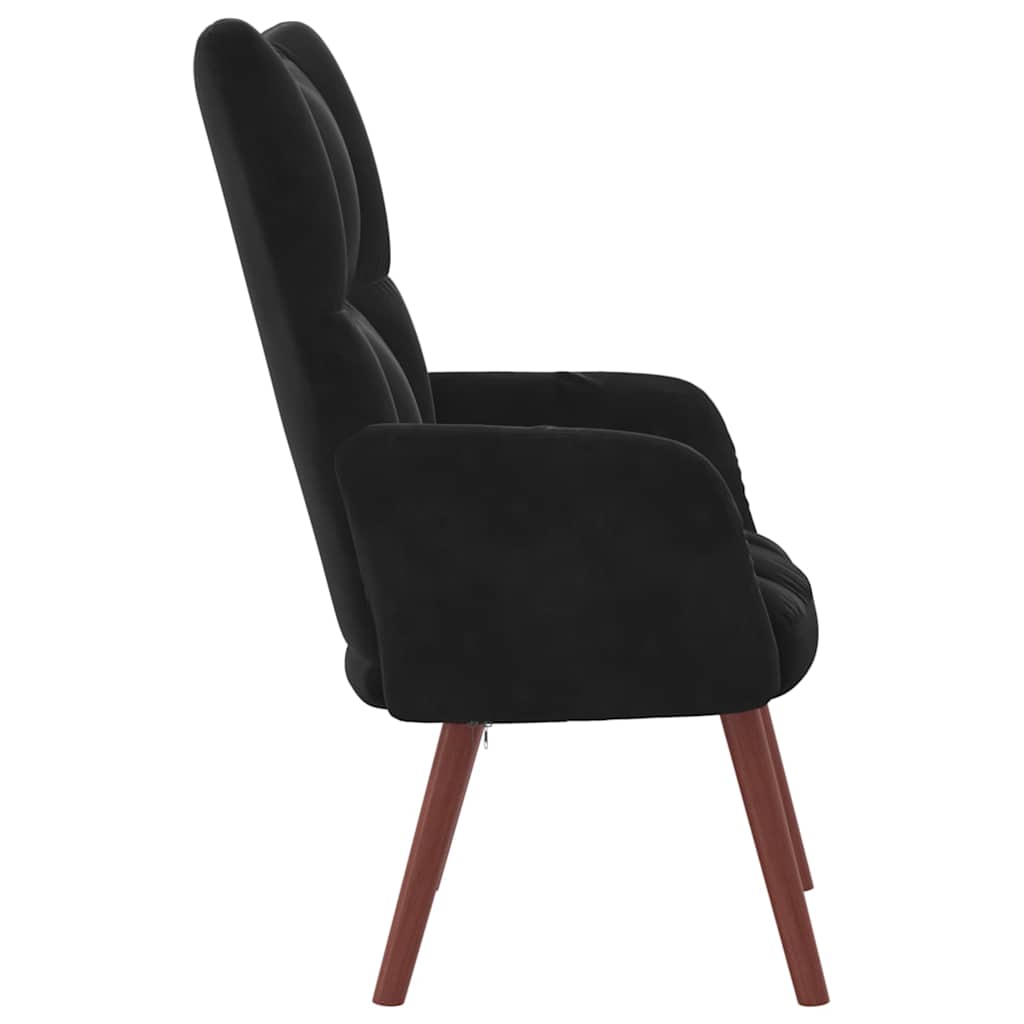 Relaxstoel fluweel – zwart vk:54826262921555