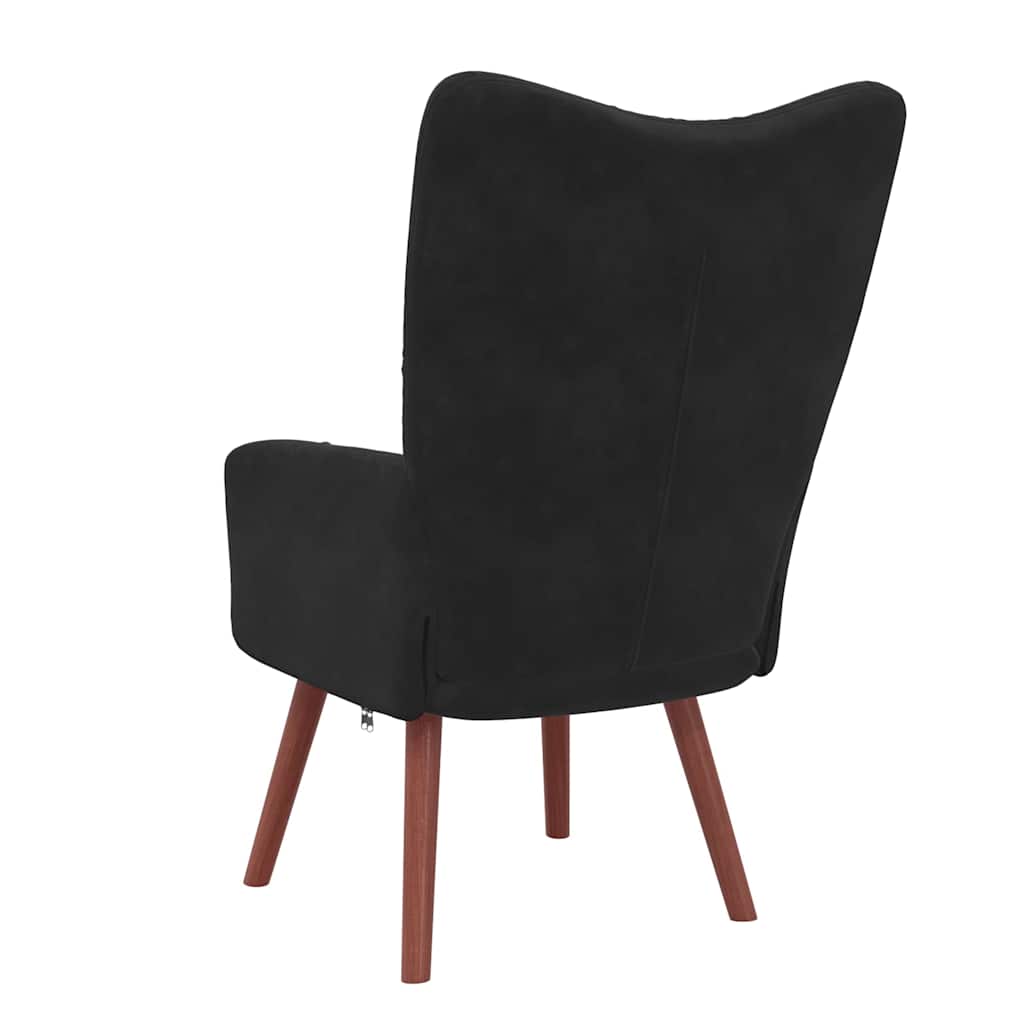 Relaxstoel fluweel – zwart vk:54826262921555