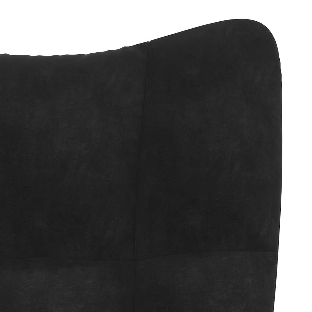 Relaxstoel fluweel – zwart vk:54826262921555