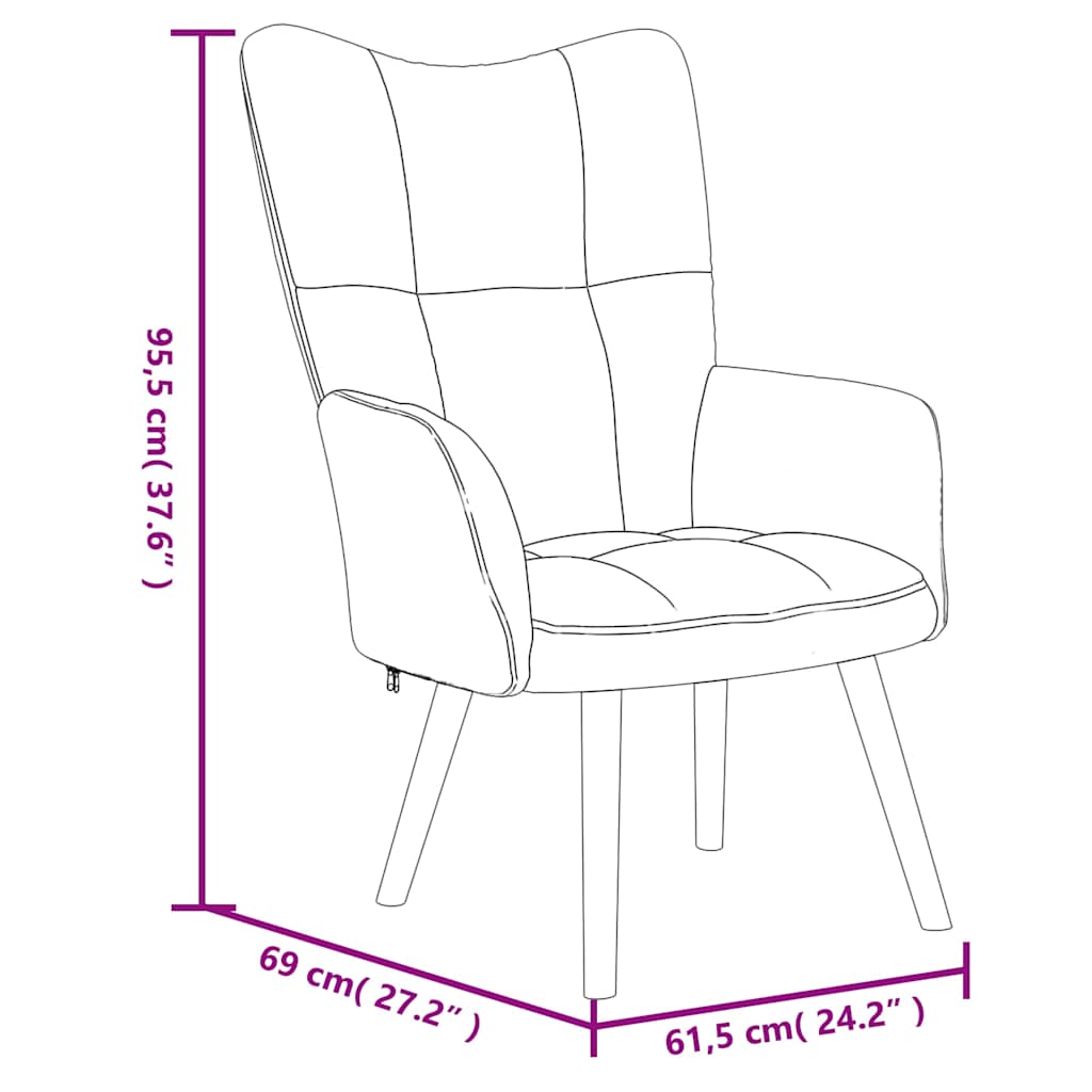 Relaxstoel fluweel – zwart vk:54826262921555