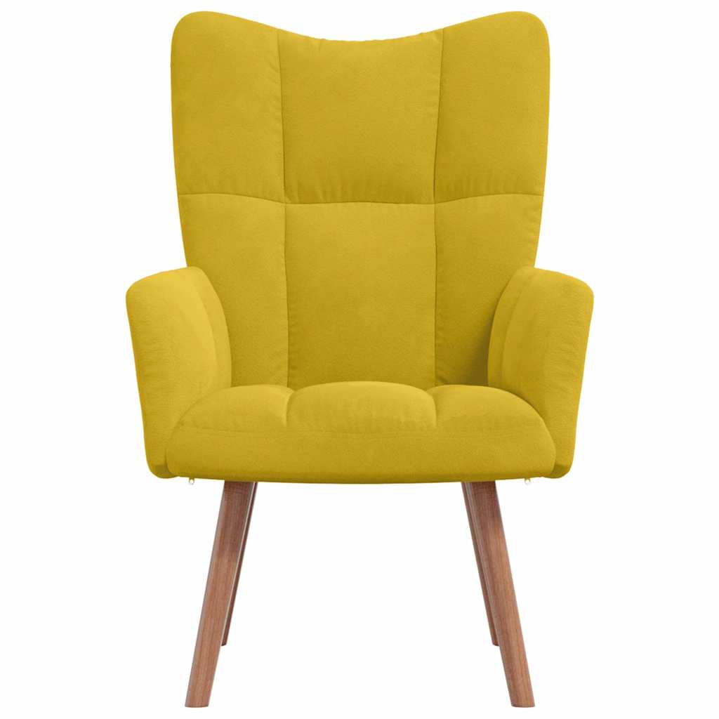 Relaxstoel fluweel – mosterdgeel vk:54826262954323