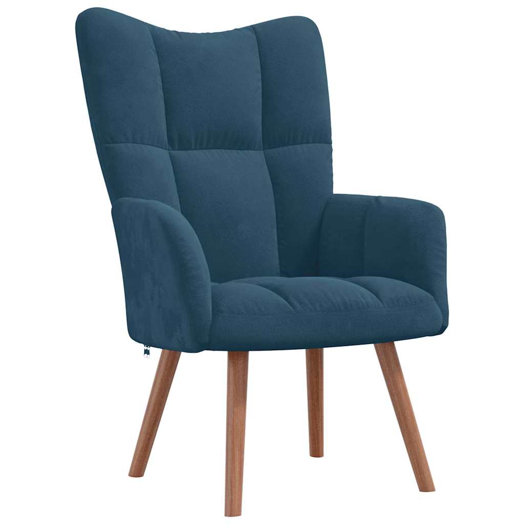 Relaxstoel fluweel – blauw vk:54826263052627