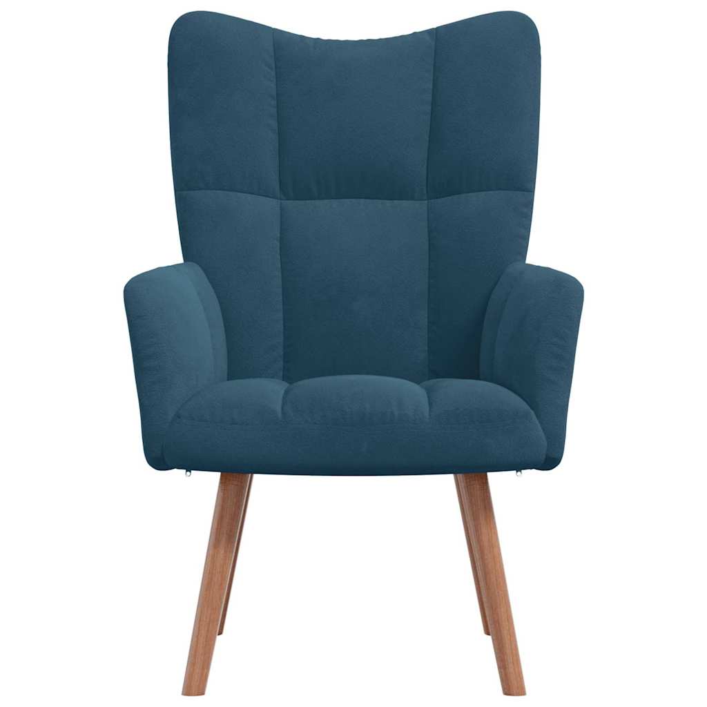 Relaxstoel fluweel – blauw vk:54826263052627
