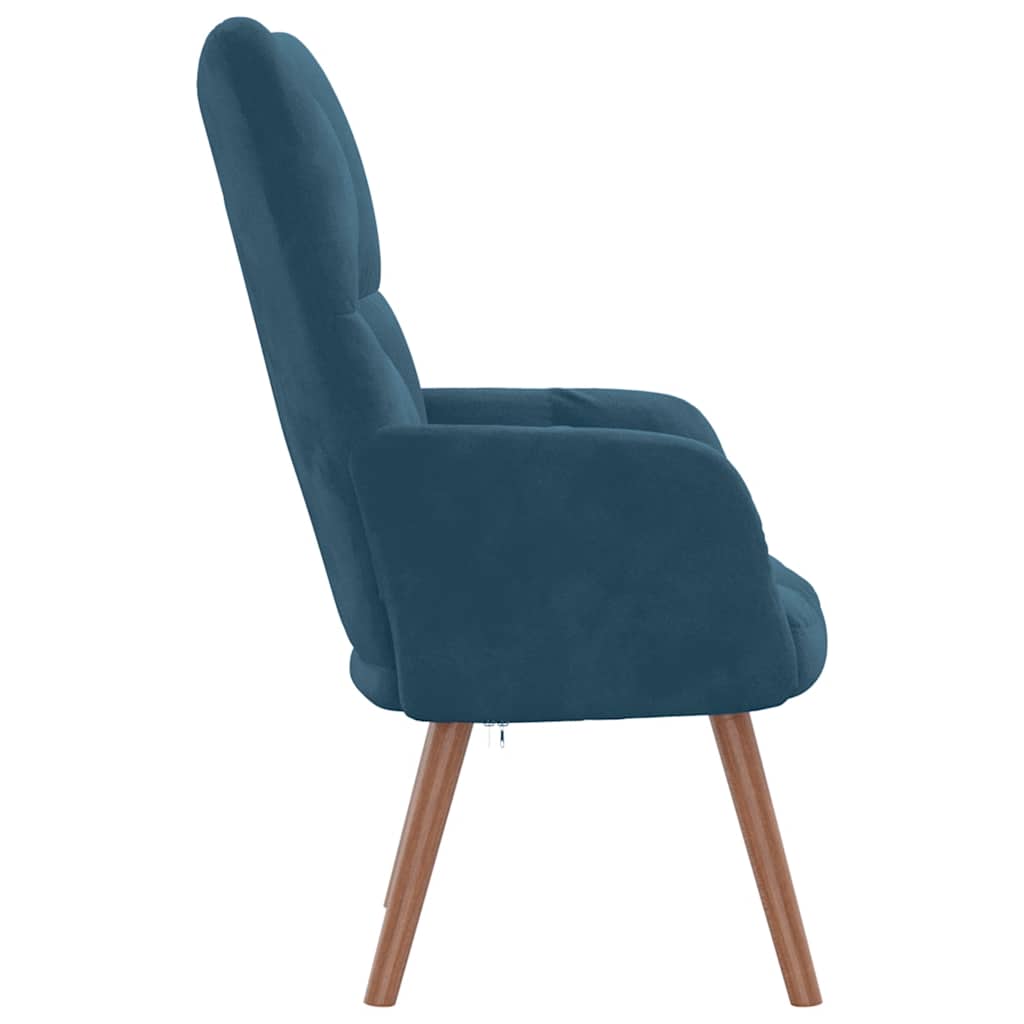 Relaxstoel fluweel – blauw vk:54826263052627