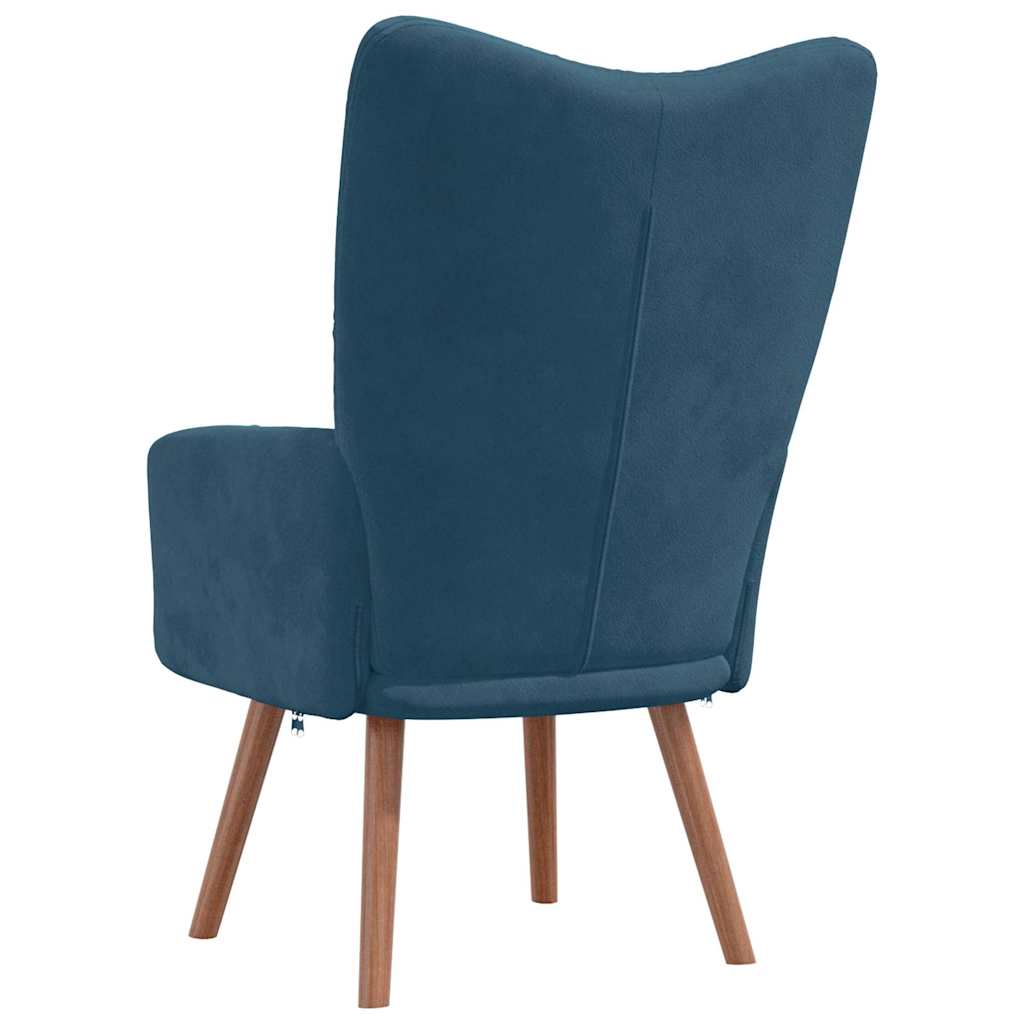Relaxstoel fluweel – blauw vk:54826263052627