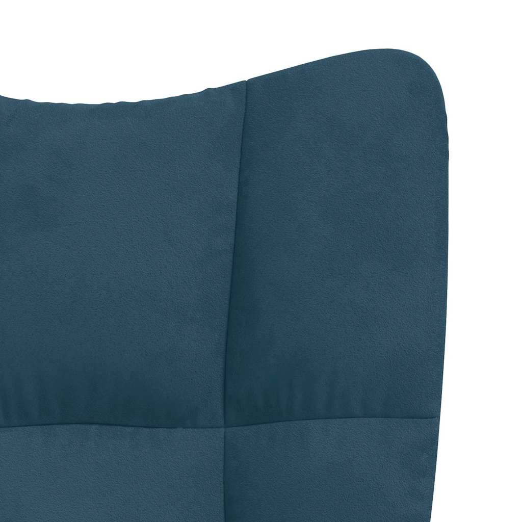Relaxstoel fluweel – blauw vk:54826263052627