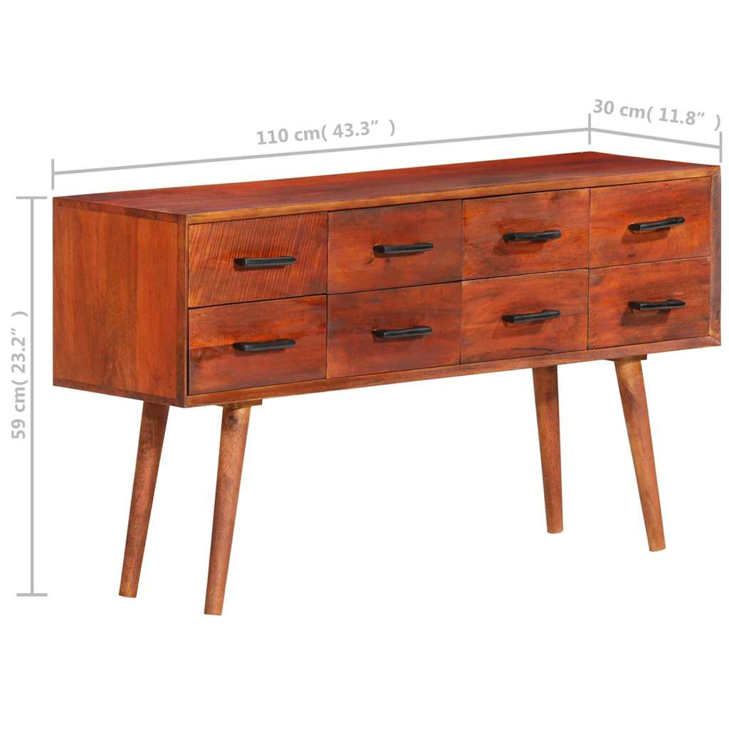 Ahus – Dressoir van massief mangohout en ijzer