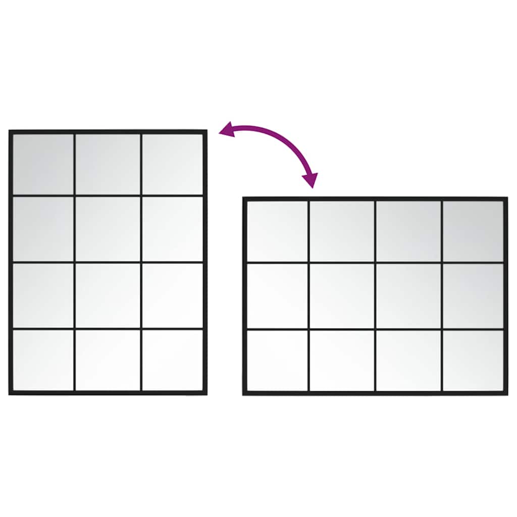 Dalen – Wandspiegel van metaal en glas