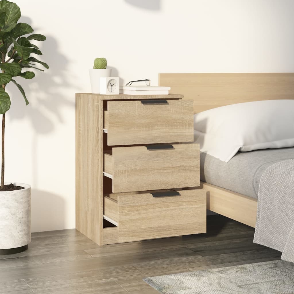 Naantali – Nachtkastje van bewerkt hout