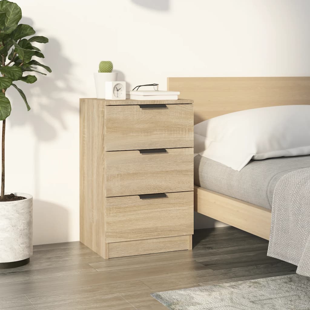 Naantali – Nachtkastje van bewerkt hout