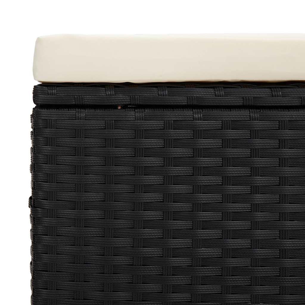 Huld – Hocker met kussen van rattan en metaal