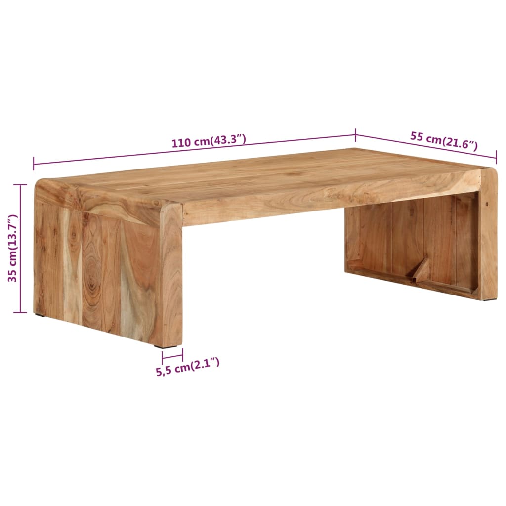 Bovec – Salontafel van massief acaciahout