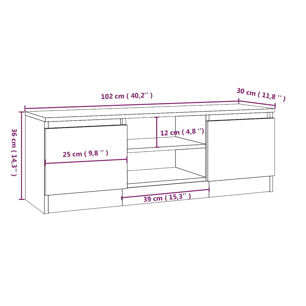 Solla – Tv-meubel met deur van hout