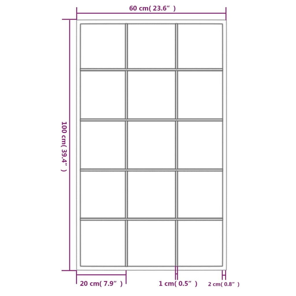 Danby – Wandspiegel van metaal en glas