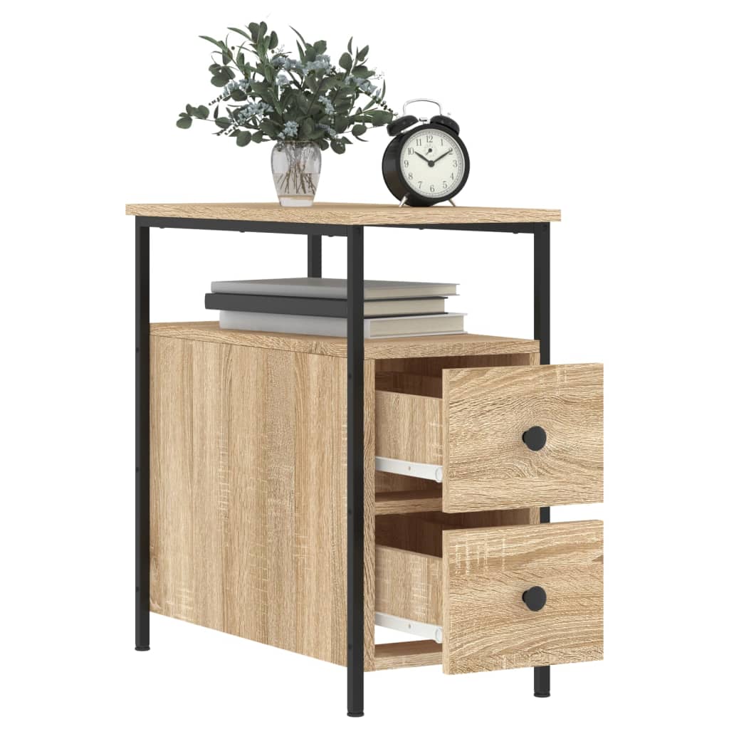 Meri – Nachtkastje van hout en ijzer