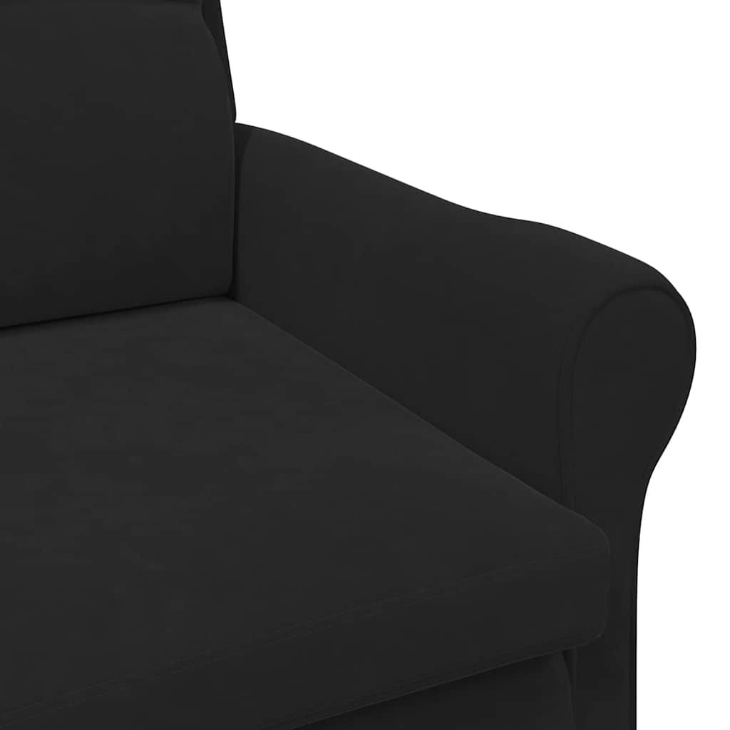 Douro – Gestoffeerde fauteuil van fluweel en hout