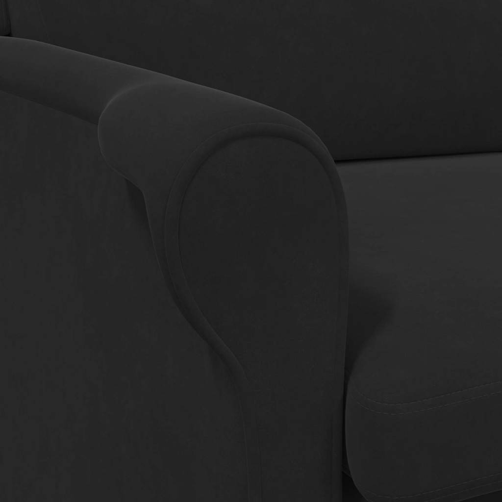 Douro – Gestoffeerde fauteuil van fluweel en hout