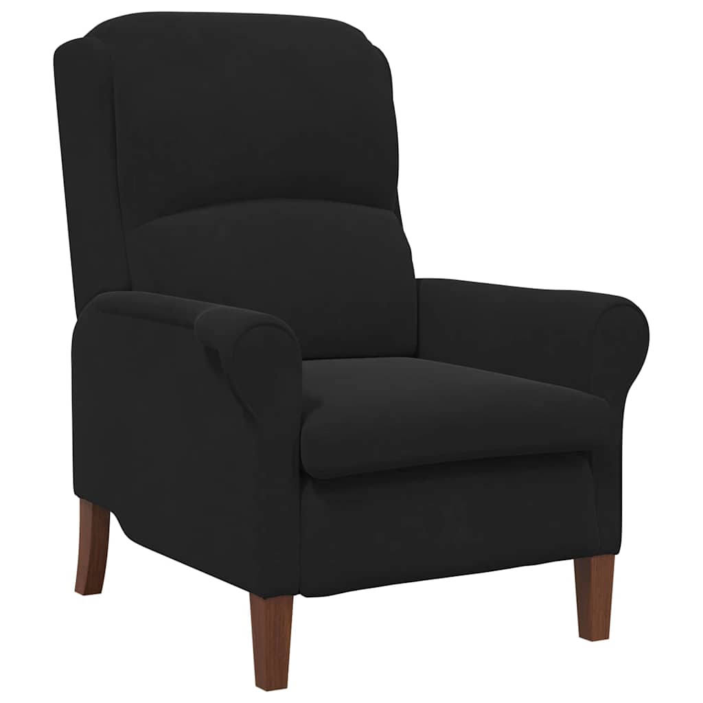 Douro – Gestoffeerde fauteuil van fluweel en hout