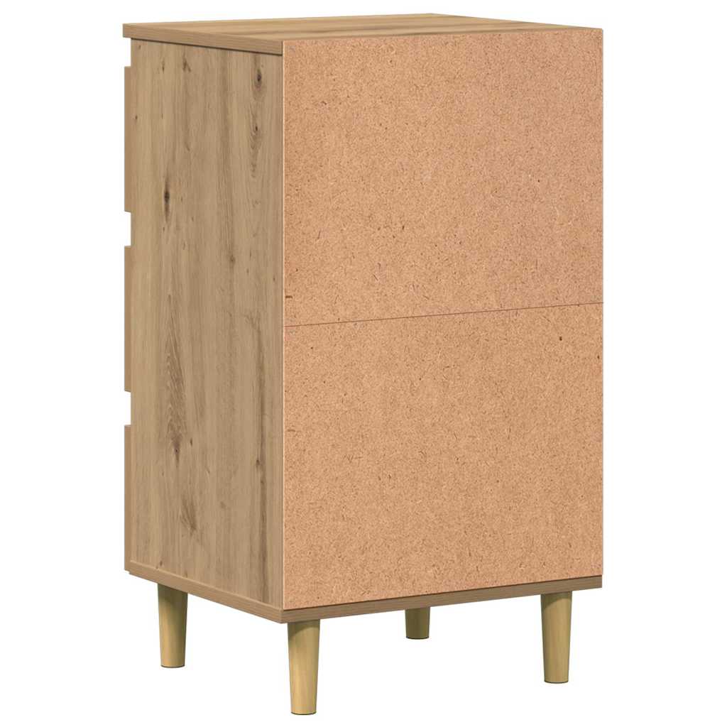 Mierlo – Nachtkastje van bewerkt hout