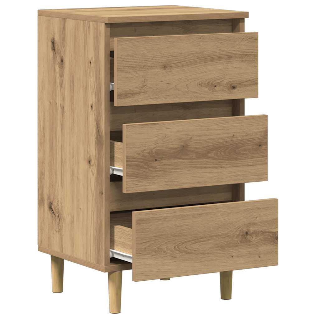 Mierlo – Nachtkastje van bewerkt hout