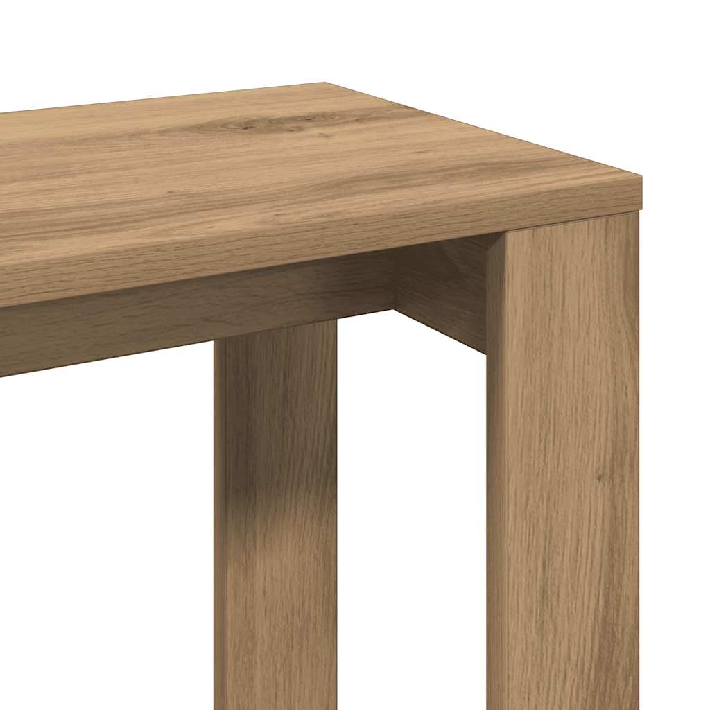 Beira – Bijzettafelset van bewerkt hout