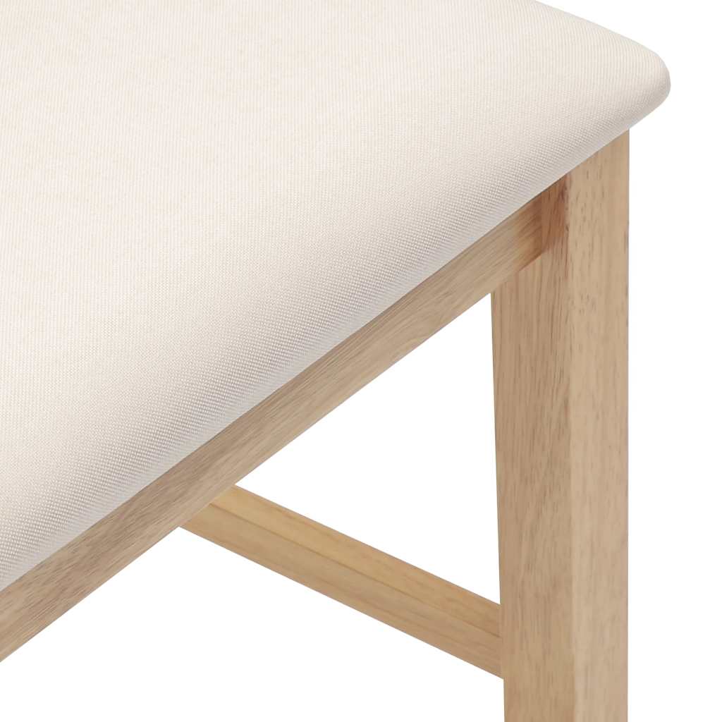 Livo – Barkruk met kussen van massief rubberhout