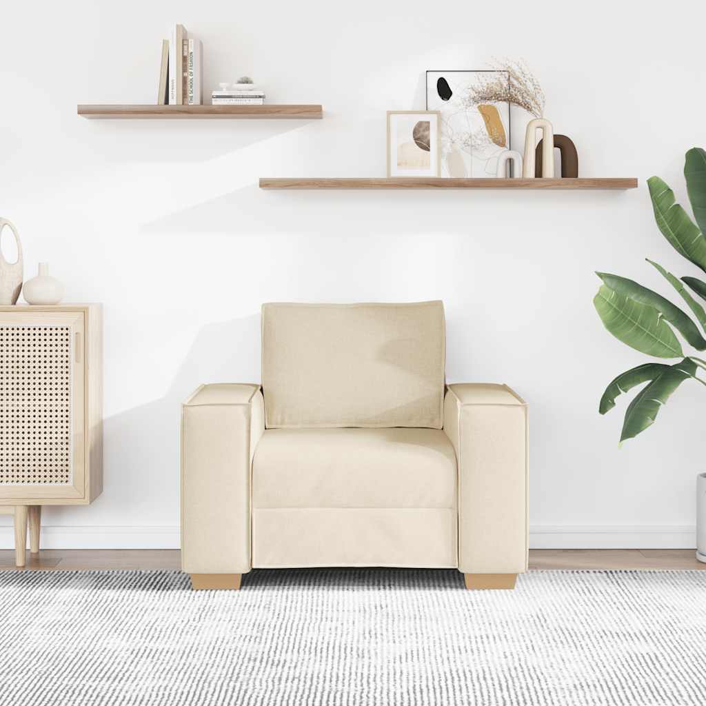 Visby – Fauteuil van linnen en hout