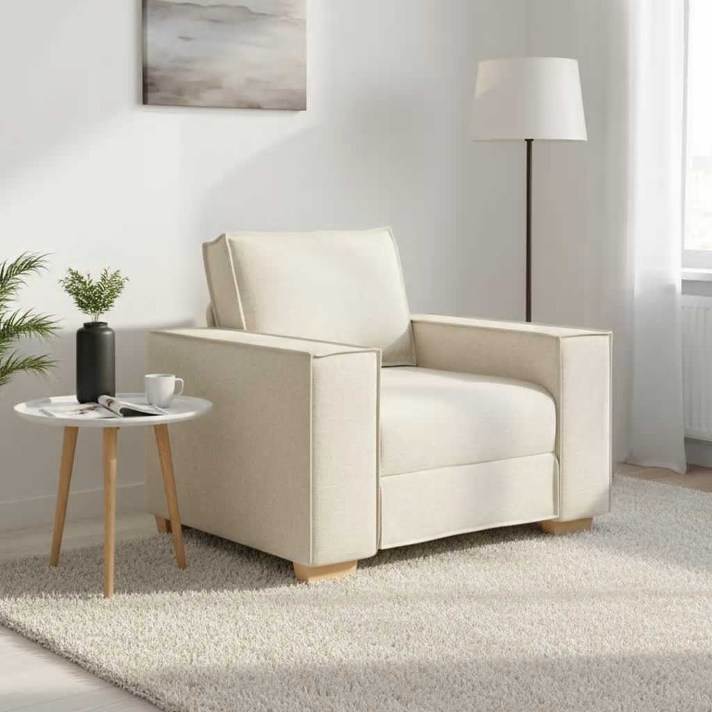 Visby – Fauteuil van linnen en hout