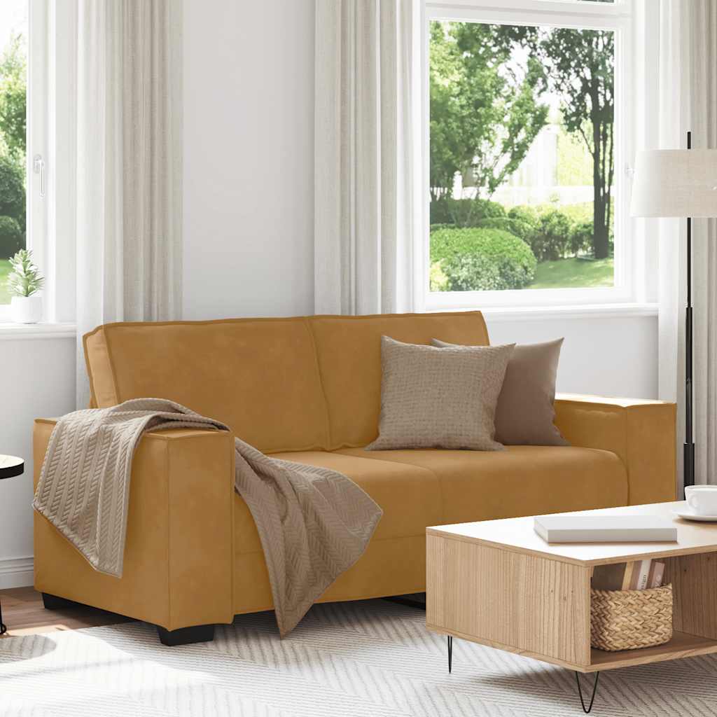 Zilte – Tweezitsbank van fluweel en hout