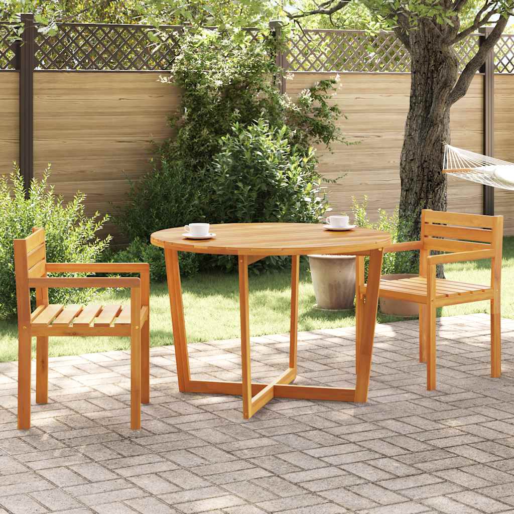 Vidsel – Ronde tuintafel van massief acaciahout