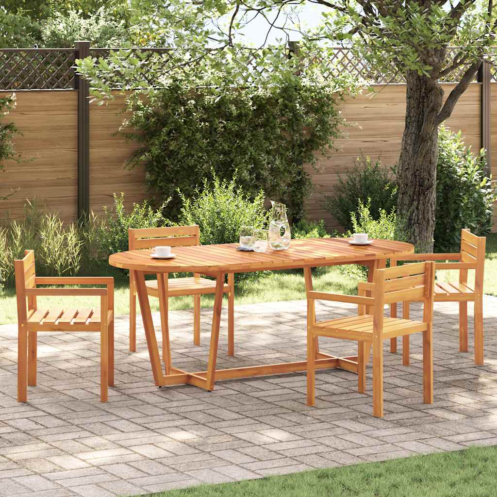 Zeist – Ovale tuintafel van massief acaciahout