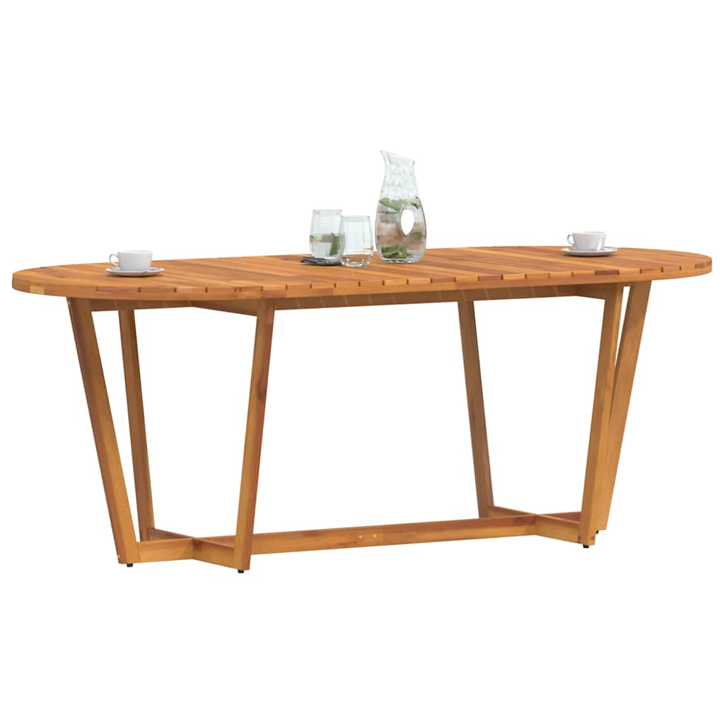 Zeist – Ovale tuintafel van massief acaciahout