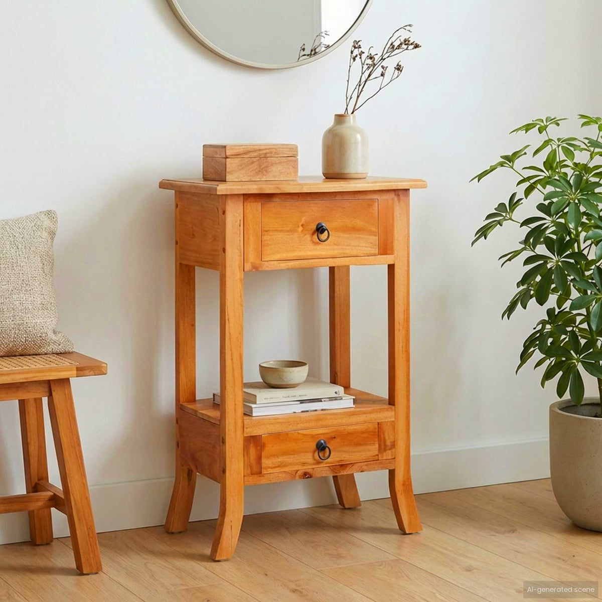 Valla – Wandtafel van massief mahoniehout