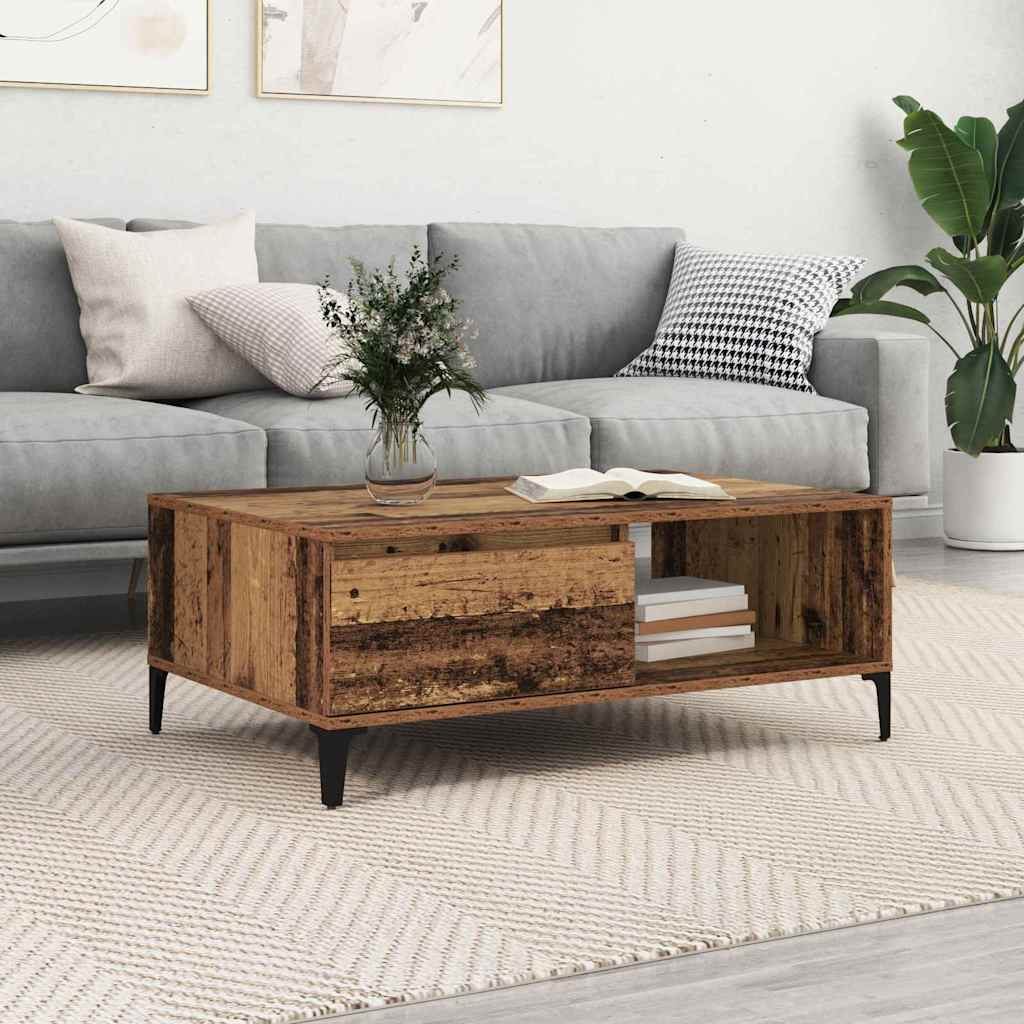 Matera – Rechthoekige salontafel van hout